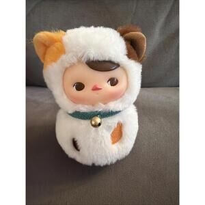 POP MART Plush Figure Doll Bell Collar Animal Costume Designer Toy